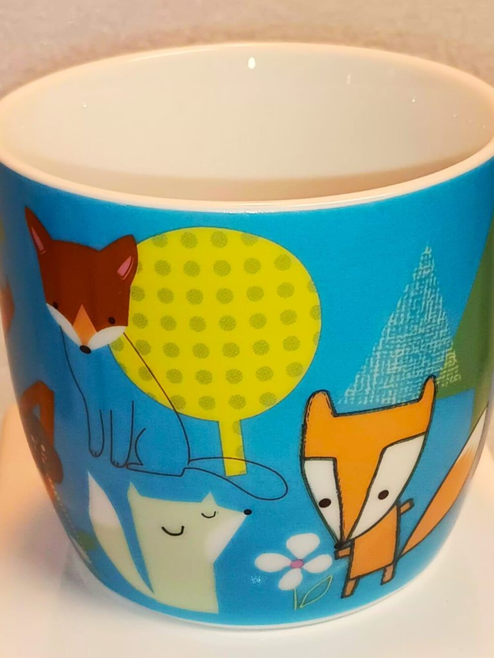 Paperchase friendly Fox porcelain mug, fun collectible.